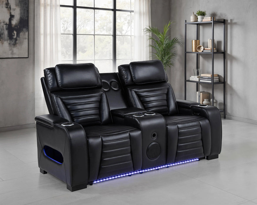 Zuma Dual Power Reclining Loveseat