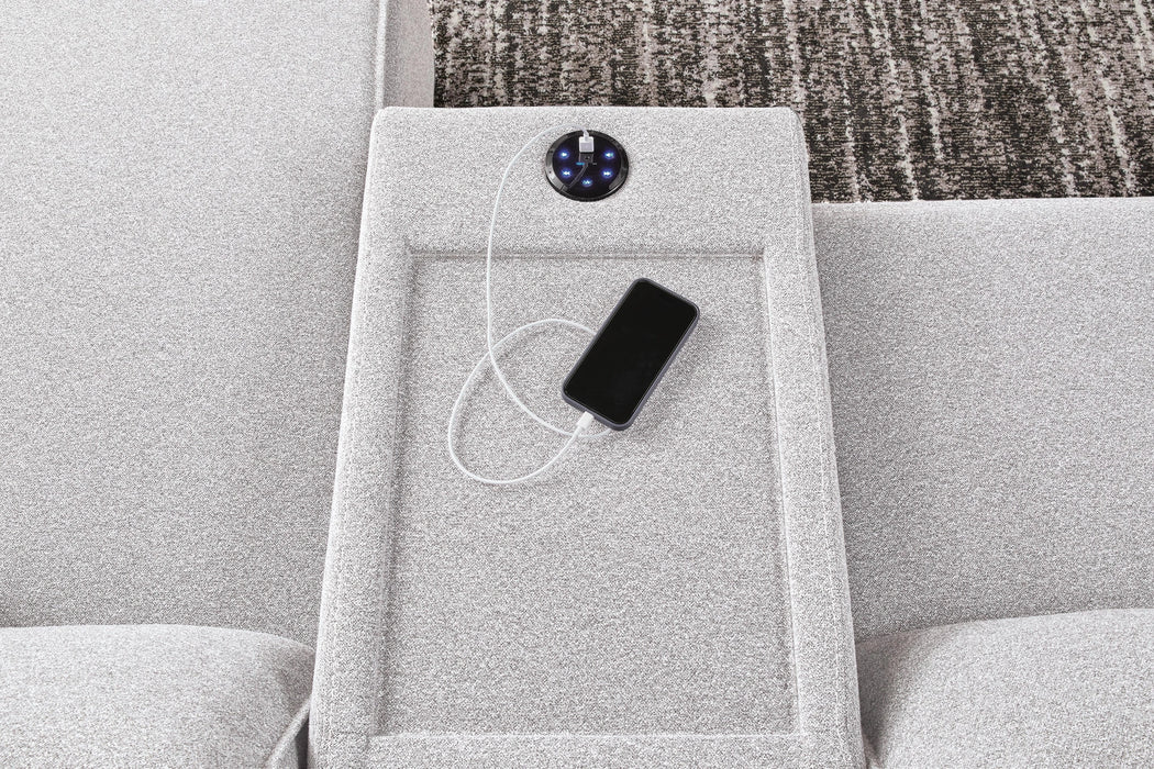 Modmax II Power Reclining Sectional with Chaise and Audio Consoles
