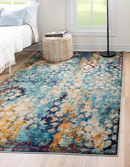 Unique Loom Vita Collection Area Rug - Pollock