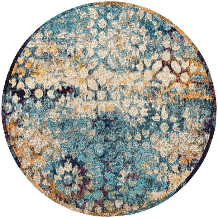 Unique Loom Vita Collection Area Rug - Pollock