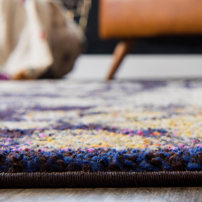 Unique Loom Vita Collection Area Rug - Pollock
