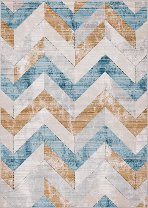 Unique Loom Leipzig Collection Area Rug - Goethe