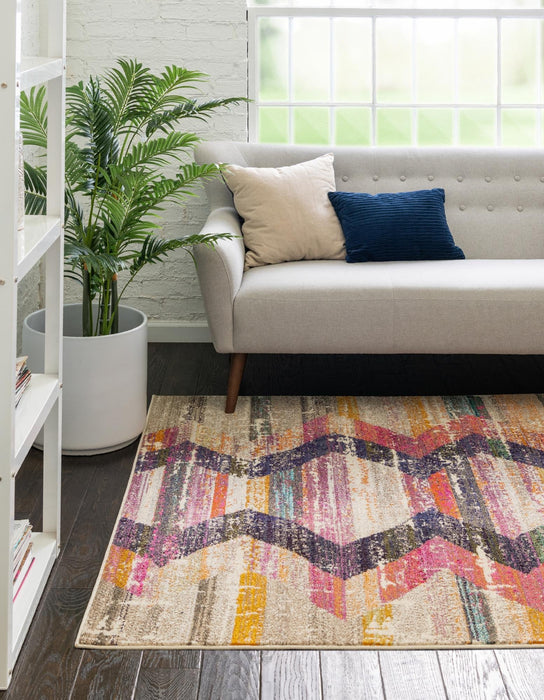 Unique Loom Vivid Collection Area Rug - Surat