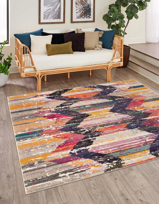 Unique Loom Vivid Collection Area Rug - Surat