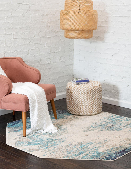 Unique Loom Vivid Collection Area Rug - Mumbai