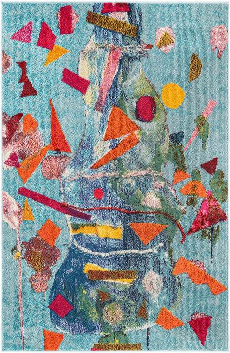 Unique Loom Vivid Collection Area Rug - Lucknow