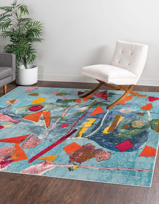 Unique Loom Vivid Collection Area Rug - Lucknow