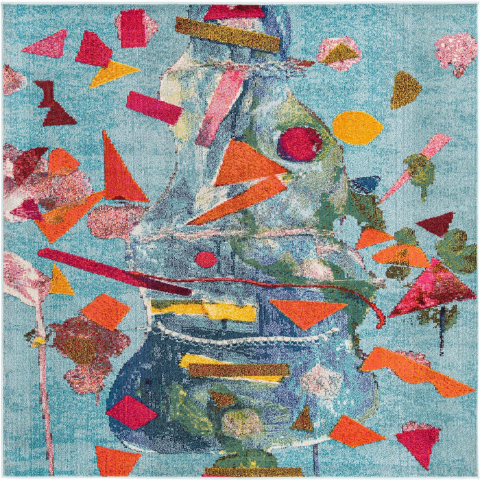 Unique Loom Vivid Collection Area Rug - Lucknow