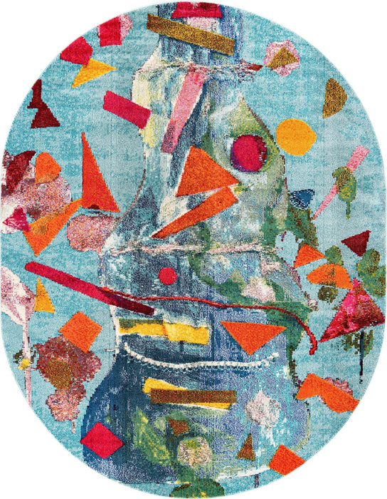 Unique Loom Vivid Collection Area Rug - Lucknow