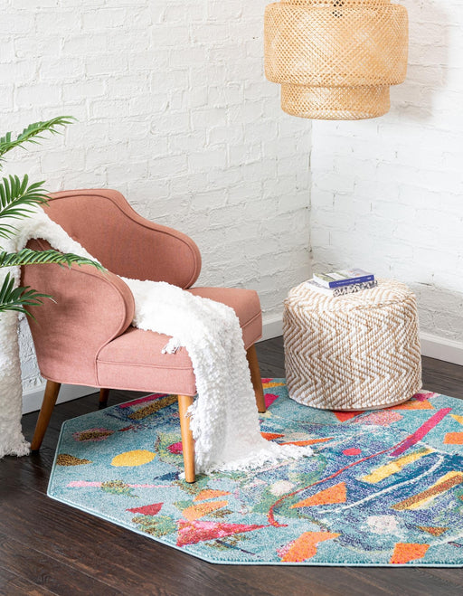 Unique Loom Vivid Collection Area Rug - Lucknow