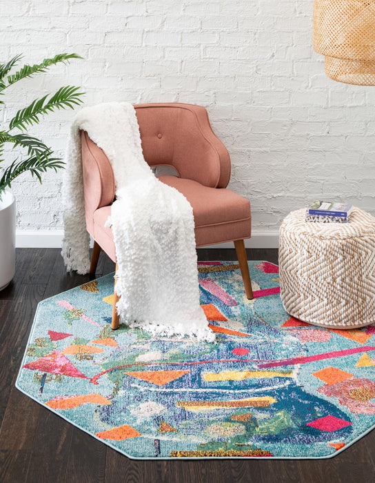 Unique Loom Vivid Collection Area Rug - Lucknow