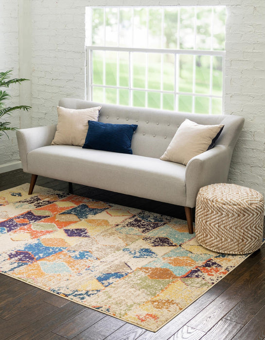 Unique Loom Vivid Collection Area Rug - Chennai