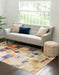 Unique Loom Vivid Collection Area Rug - Chennai
