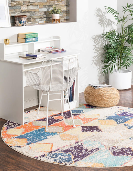 Unique Loom Vivid Collection Area Rug - Chennai