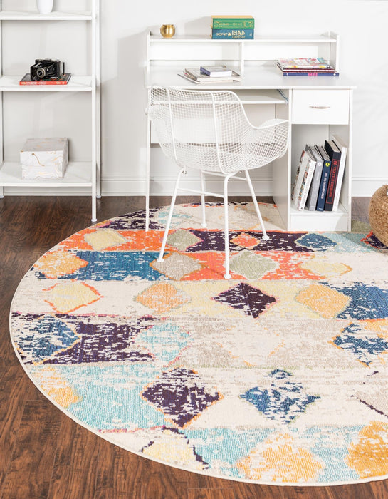 Unique Loom Vivid Collection Area Rug - Chennai