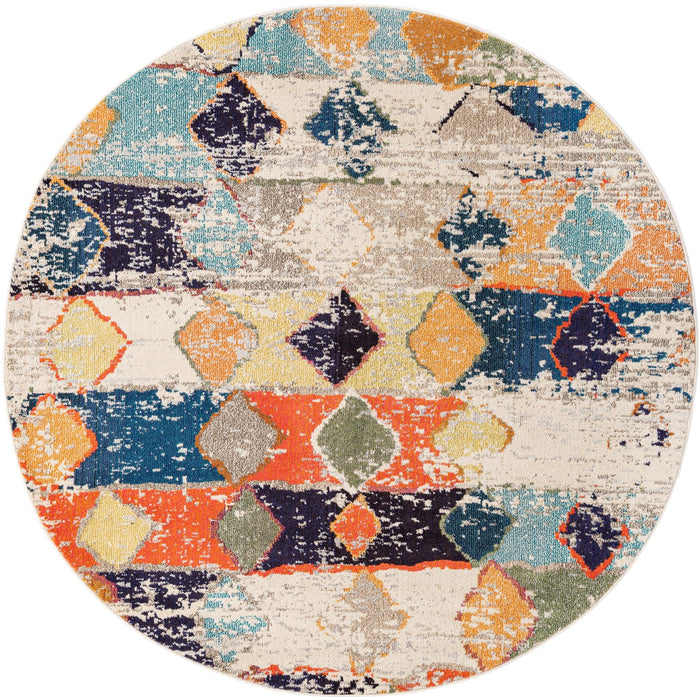 Unique Loom Vivid Collection Area Rug - Chennai