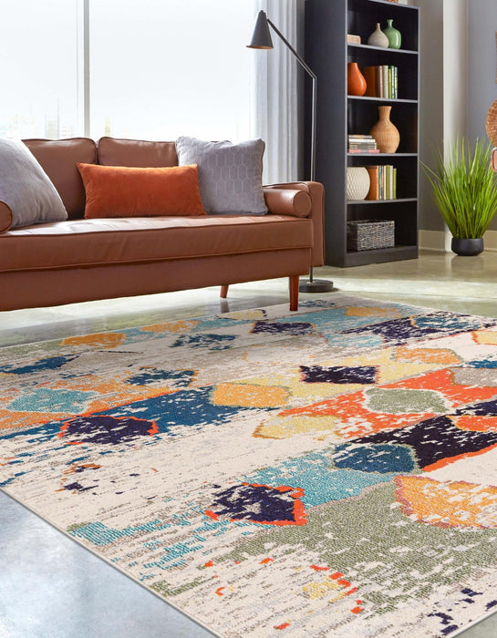 Unique Loom Vivid Collection Area Rug - Chennai