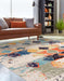 Unique Loom Vivid Collection Area Rug - Chennai
