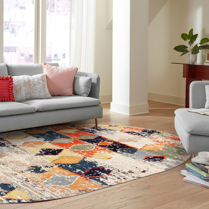 Unique Loom Vivid Collection Area Rug - Chennai