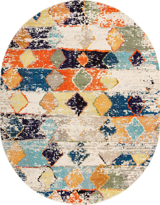 Unique Loom Vivid Collection Area Rug - Chennai