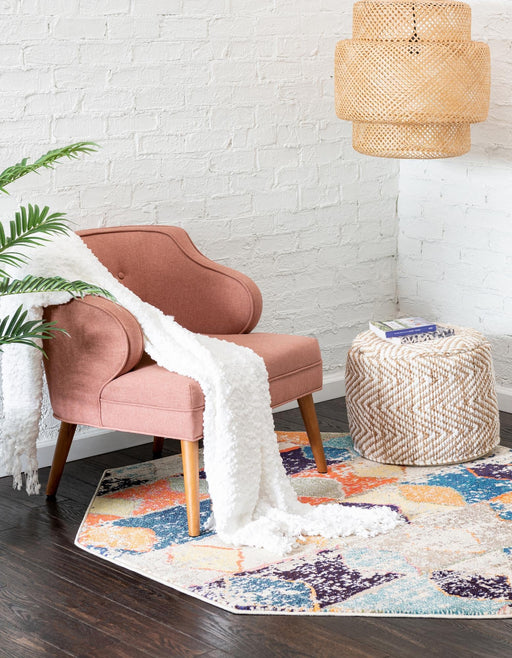 Unique Loom Vivid Collection Area Rug - Chennai