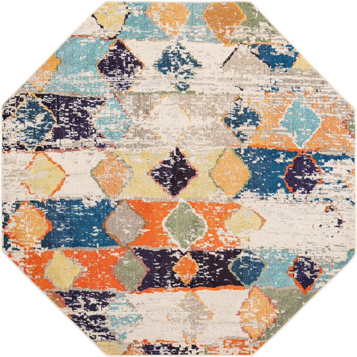 Unique Loom Vivid Collection Area Rug - Chennai