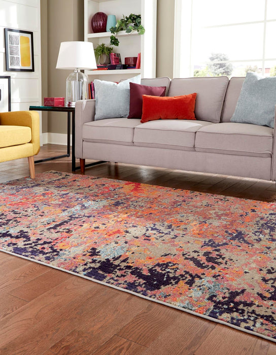 Unique Loom Vivid Collection Area Rug - Ahmedabad