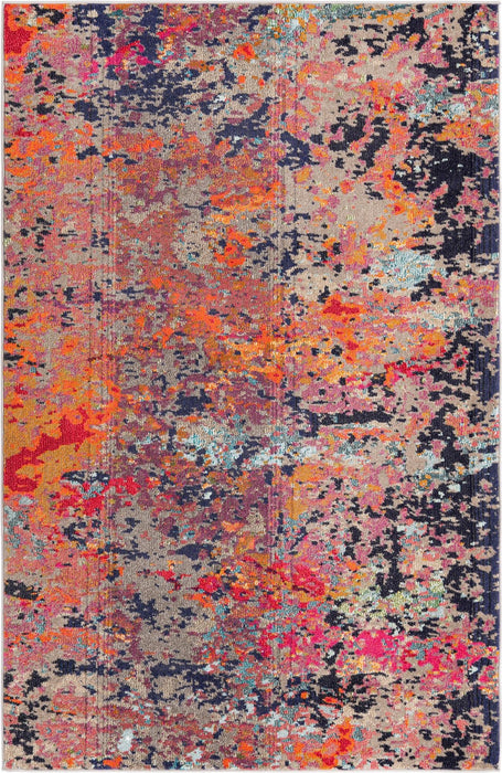 Unique Loom Vivid Collection Area Rug - Ahmedabad