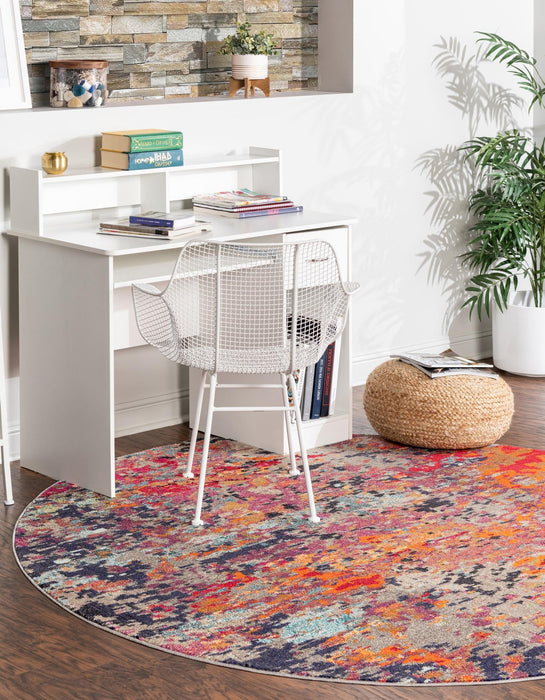 Unique Loom Vivid Collection Area Rug - Ahmedabad