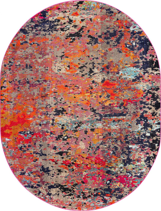 Unique Loom Vivid Collection Area Rug - Ahmedabad