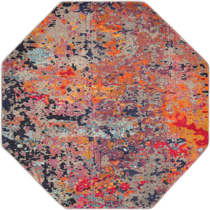 Unique Loom Vivid Collection Area Rug - Ahmedabad
