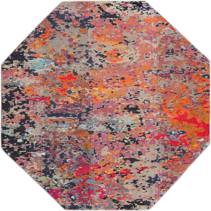 Unique Loom Vivid Collection Area Rug - Ahmedabad