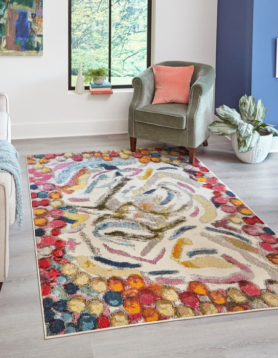 Unique Loom Vivid Collection Area Rug - Jaipur