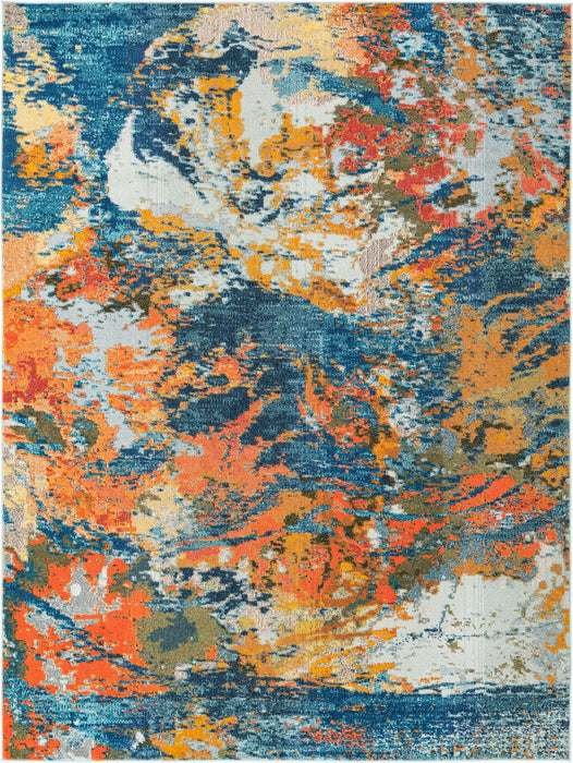 Unique Loom Vivid Collection Area Rug - Pune