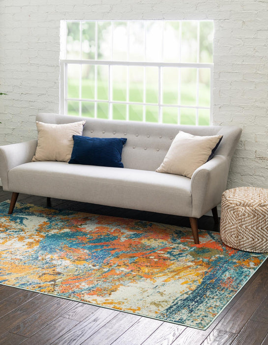 Unique Loom Vivid Collection Area Rug - Pune