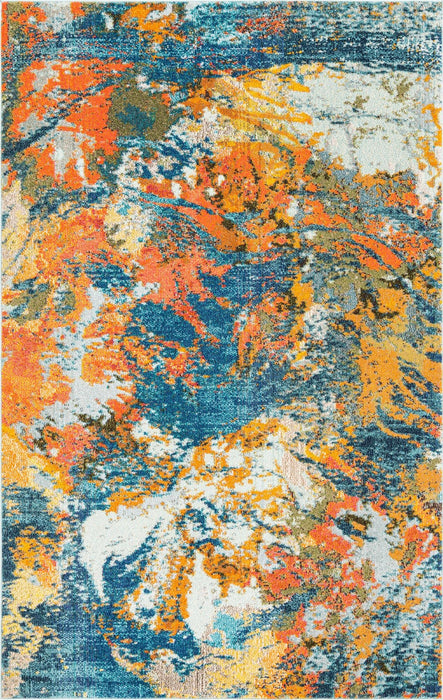 Unique Loom Vivid Collection Area Rug - Pune