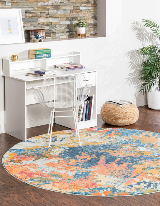 Unique Loom Vivid Collection Area Rug - Pune