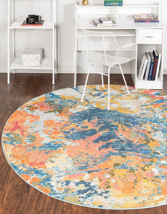 Unique Loom Vivid Collection Area Rug - Pune