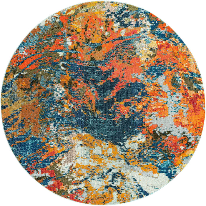 Unique Loom Vivid Collection Area Rug - Pune