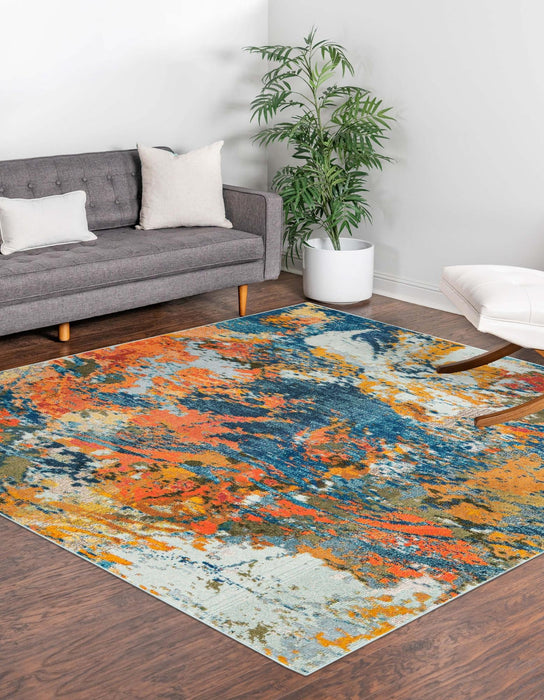 Unique Loom Vivid Collection Area Rug - Pune