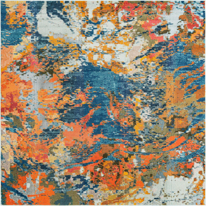 Unique Loom Vivid Collection Area Rug - Pune