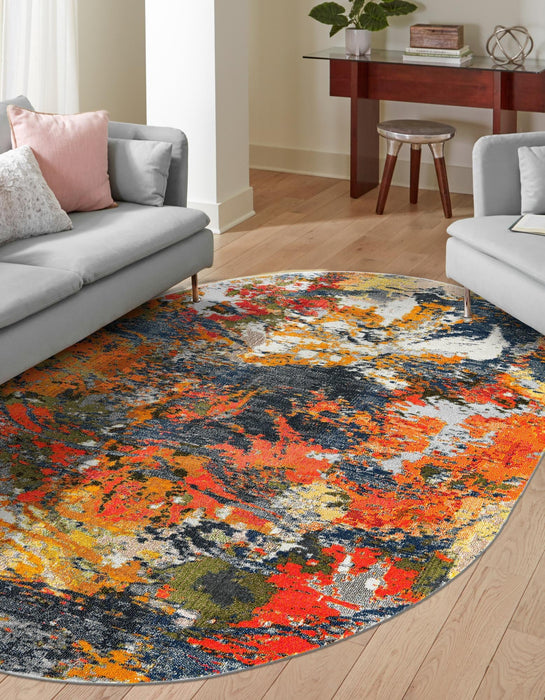 Unique Loom Vivid Collection Area Rug - Pune