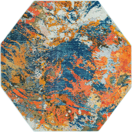 Unique Loom Vivid Collection Area Rug - Pune