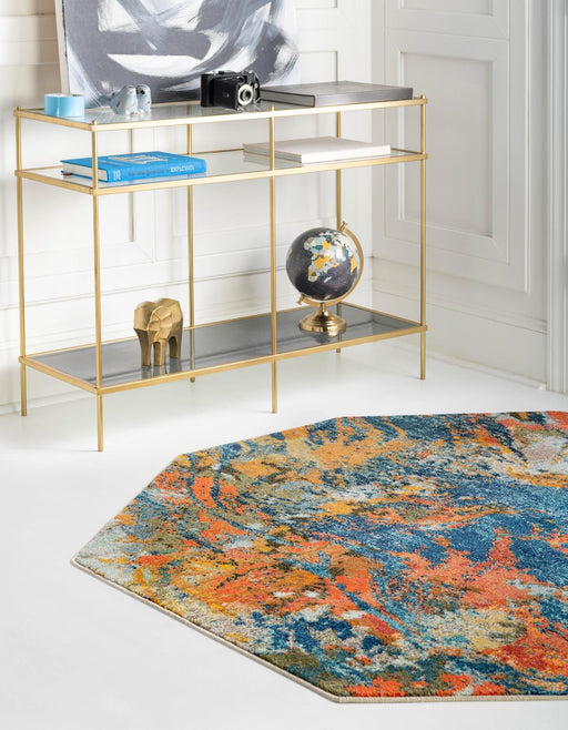 Unique Loom Vivid Collection Area Rug - Pune