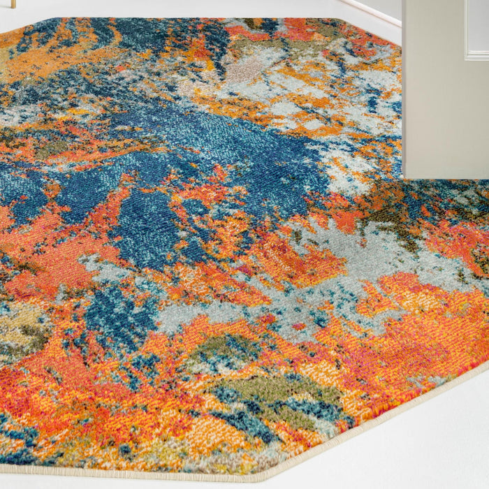 Unique Loom Vivid Collection Area Rug - Pune