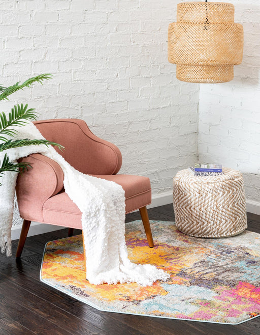 Unique Loom Vivid Collection Area Rug - Kolkata