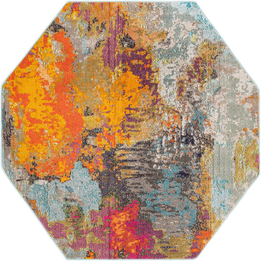 Unique Loom Vivid Collection Area Rug - Kolkata