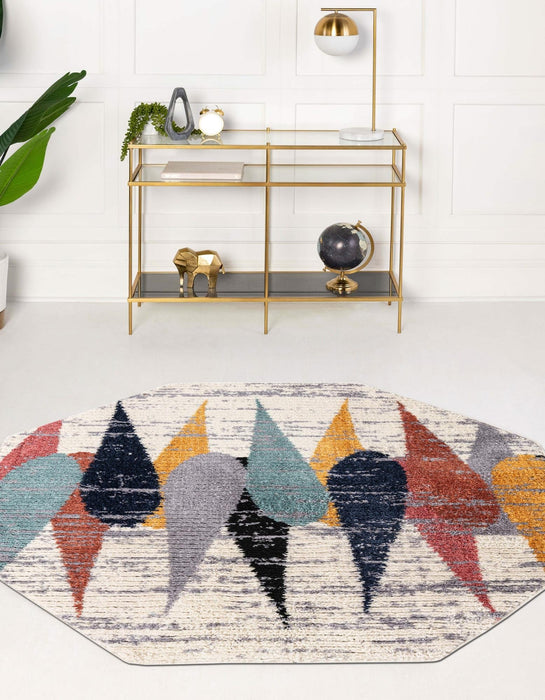 Unique Loom Tagine Collection Area Rug - Hafida
