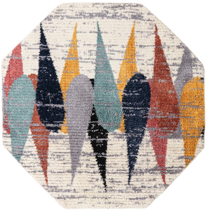 Unique Loom Tagine Collection Area Rug - Hafida