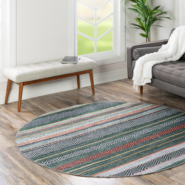 Unique Loom Yara Collection Area Rug - Axel